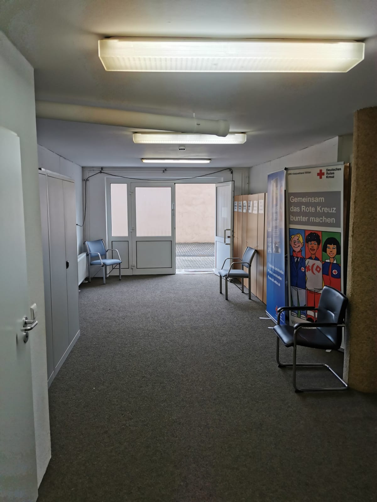 Blick in das Corona-Test-Zentrum